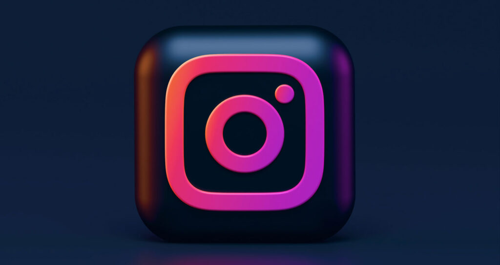 logo instagram 3d moderno